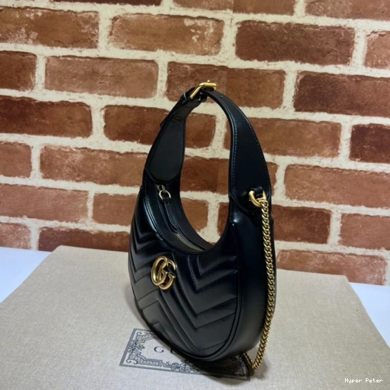 Hyperpeter GG GUCCI mini bag half-moon-shaped Marmont 0818